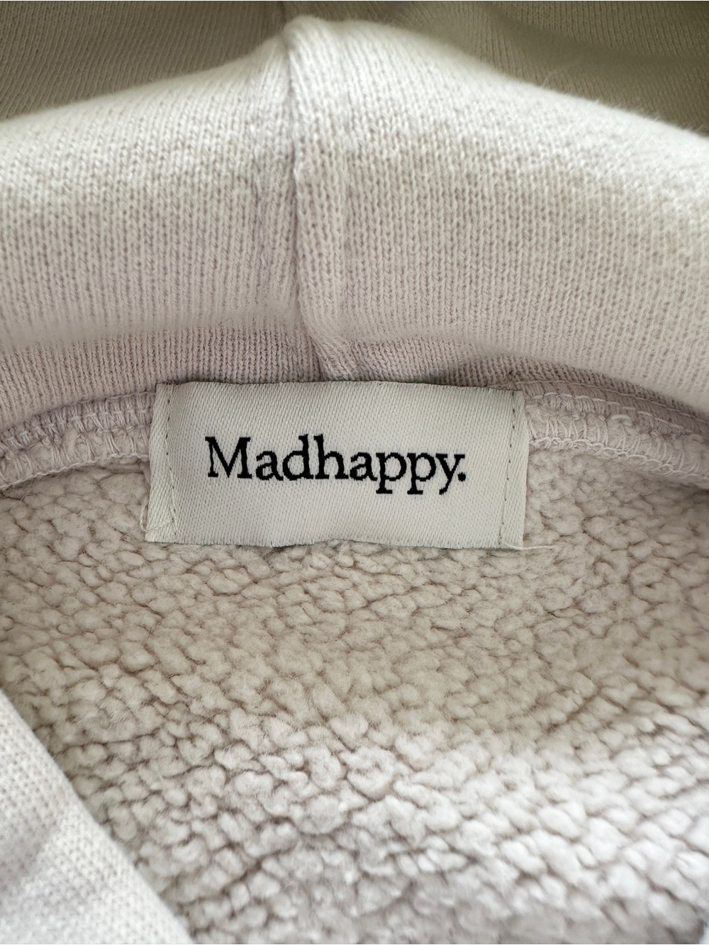 Rare MADHAPPY Jed Foundation Mental Capacity Rainbow Heritage Beige Hoodie XS - Picture 7 of 14